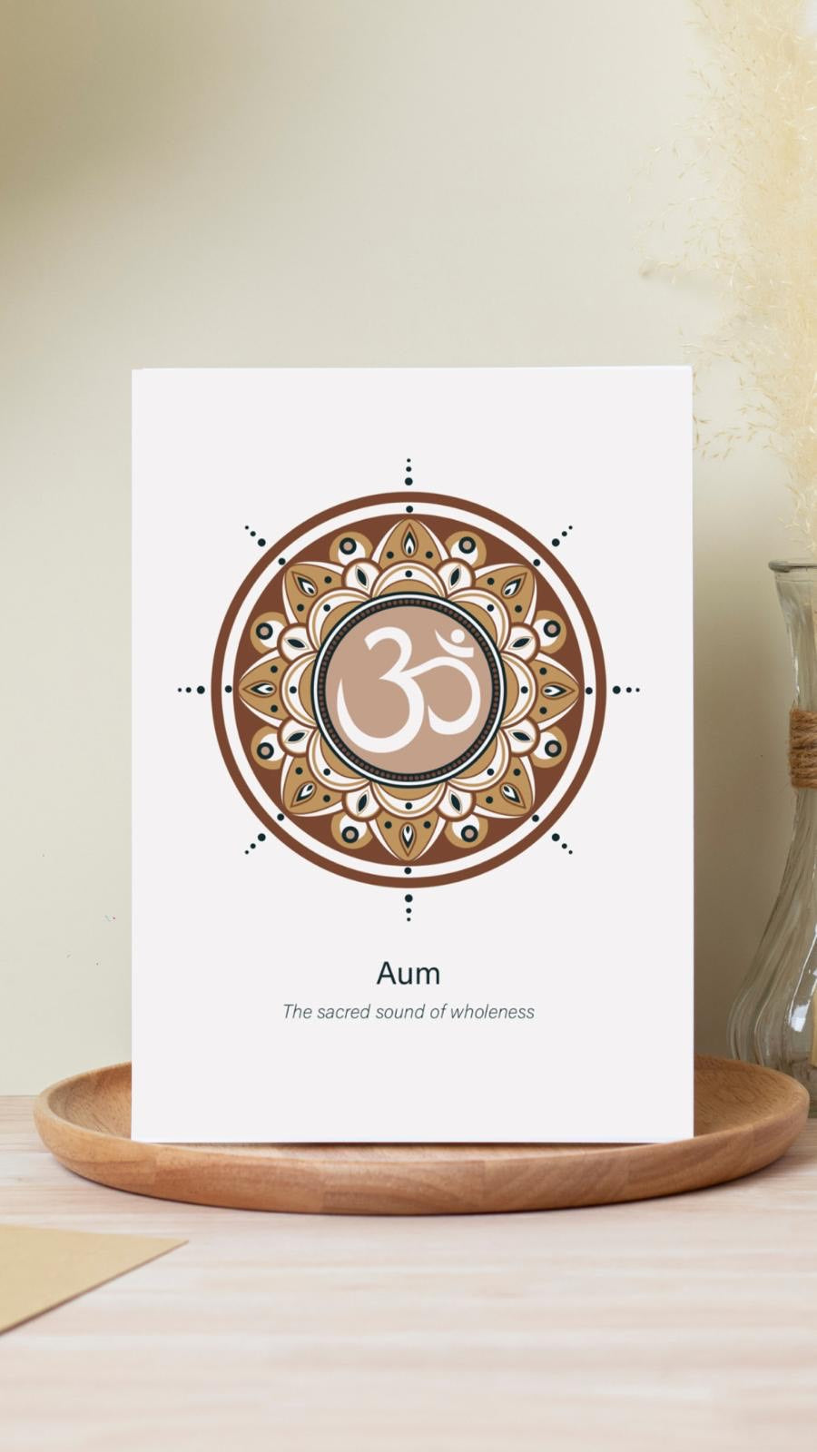 Aum Greeting Card