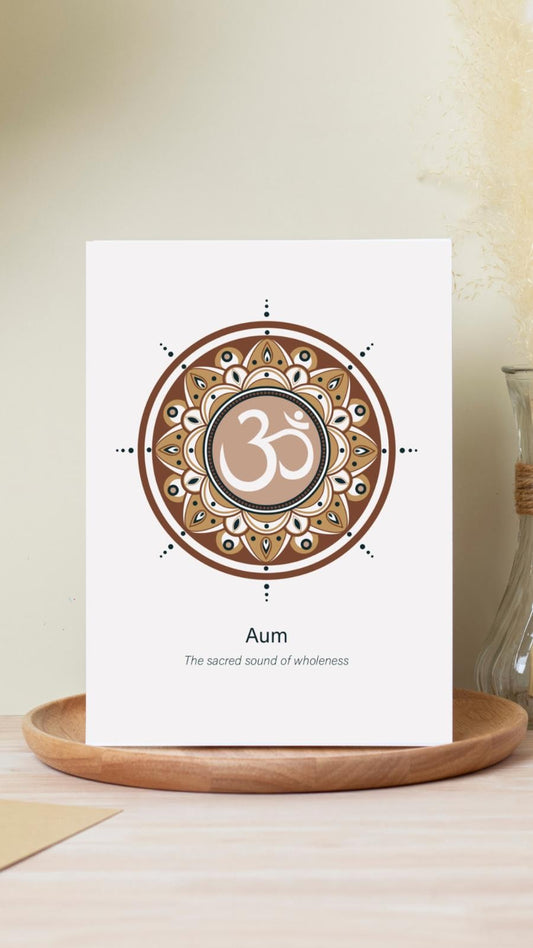 Aum Greeting Card